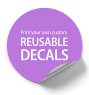 Custom Design Decal Packs | Reusable Vinyl Decals