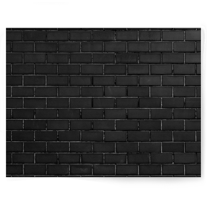 Ebony Black Brick | Single-sided Backdrop