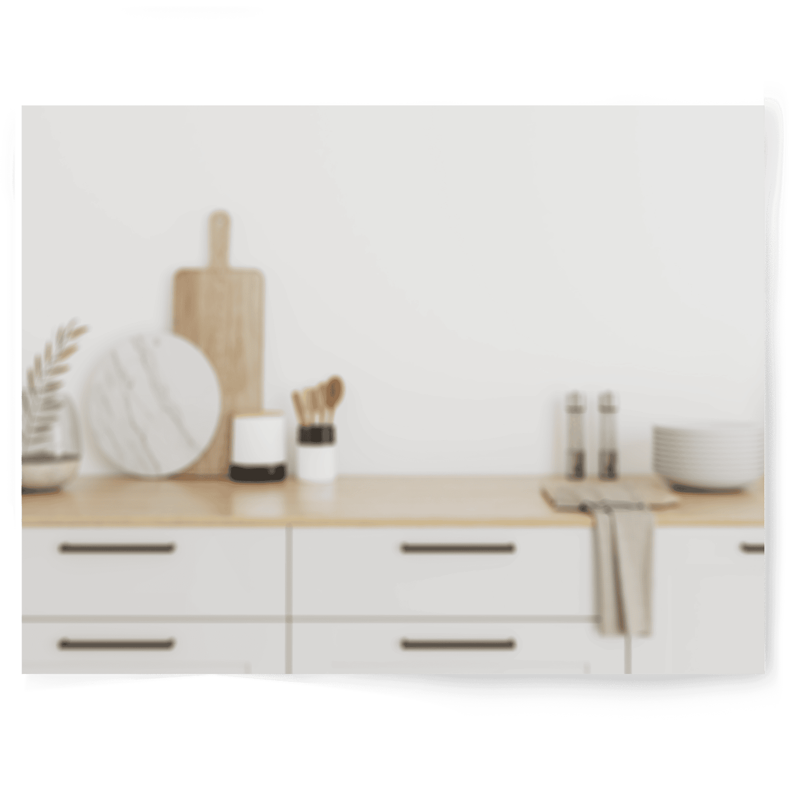 White Kitchen | Single-sided Backdrop