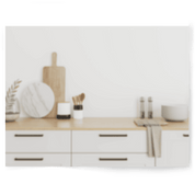 White Kitchen | Single-sided Backdrop