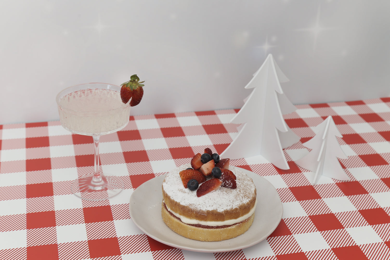 Christmas Gingham | Double-sided Backdrop