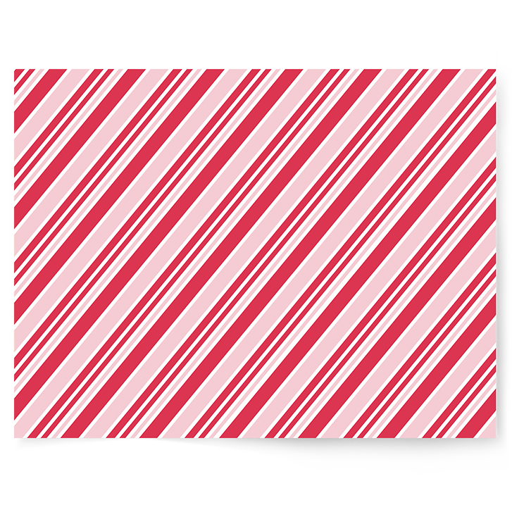 Candy Cane Pinstripe | Single-sided Backdrop