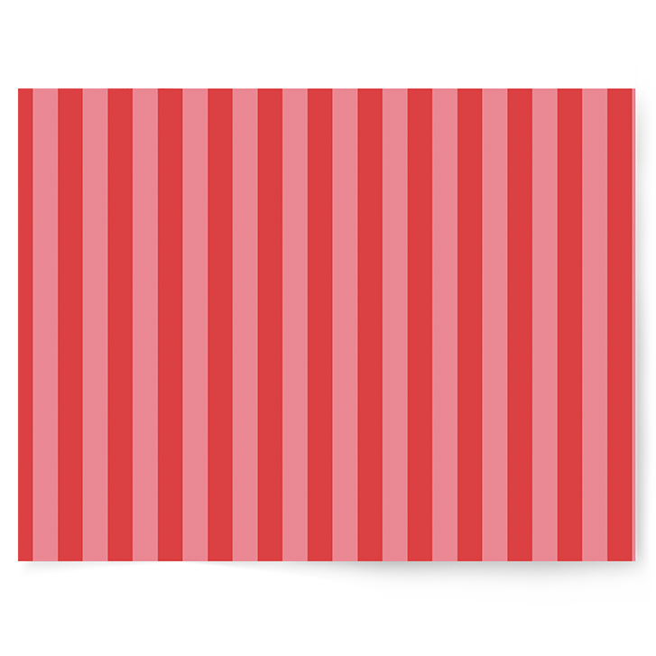 Red + Pink Stripe | Single-sided Backdrop