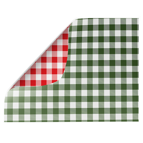 Christmas Gingham | Double-sided Backdrop