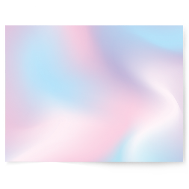 Pinky Blue Fairy Floss Gradient | Single-sided Backdrop