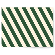 Green + Cream Stripe | Single-sided Backdrop