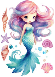 Mermaid Signage Stickers | Reusable Decals