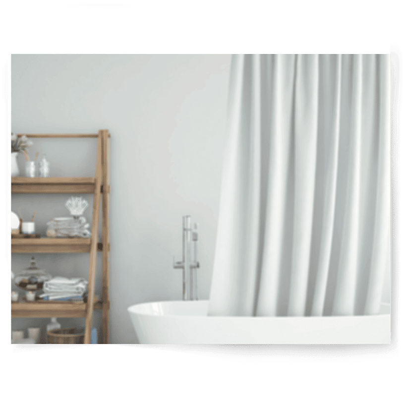 Modern Bath | Single-sided Backdrop