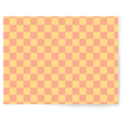 Candy Yellow & Orange Check | Single-sided Backdrop