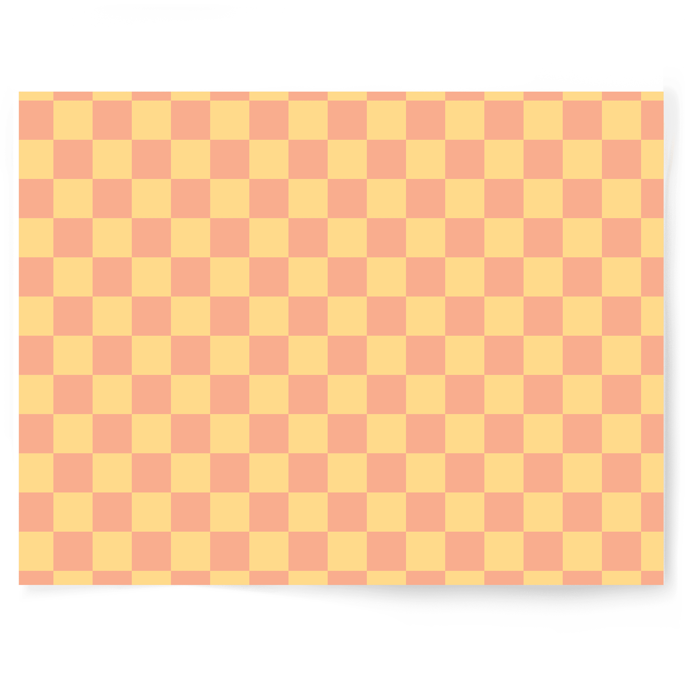 Candy Yellow & Orange Check | Single-sided Backdrop