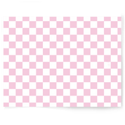 Pink Check It | Single-sided Backdrop