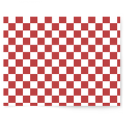 Red & White Check | Single-sided Backdrop