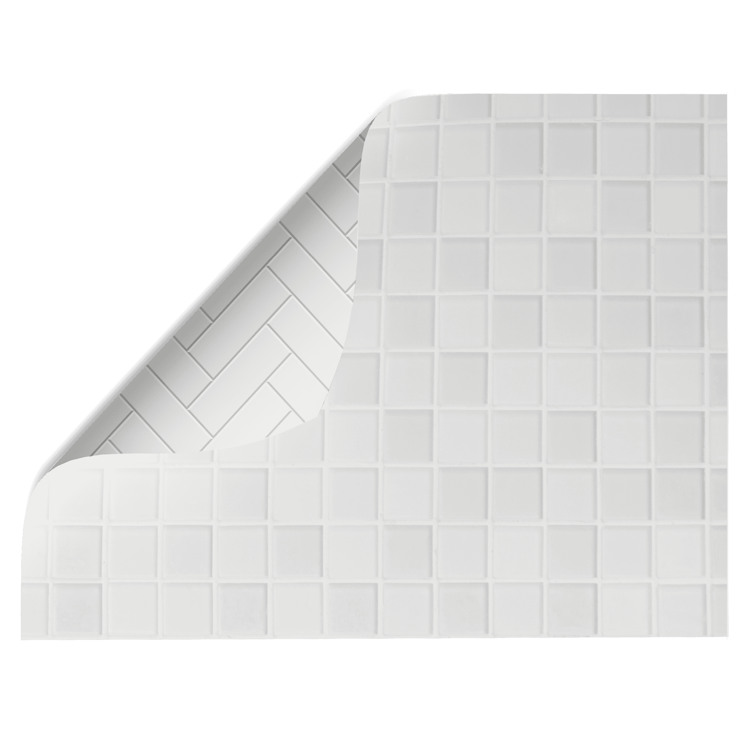 Simply White Tiles | Double-sided Backdrop